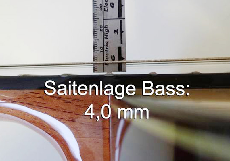 Saitenlage tiefe E-Saite